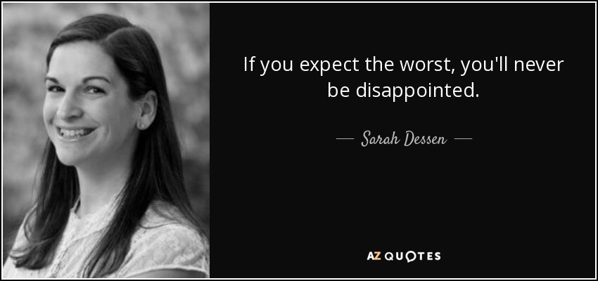 What do you have to smile about, Sarah? 